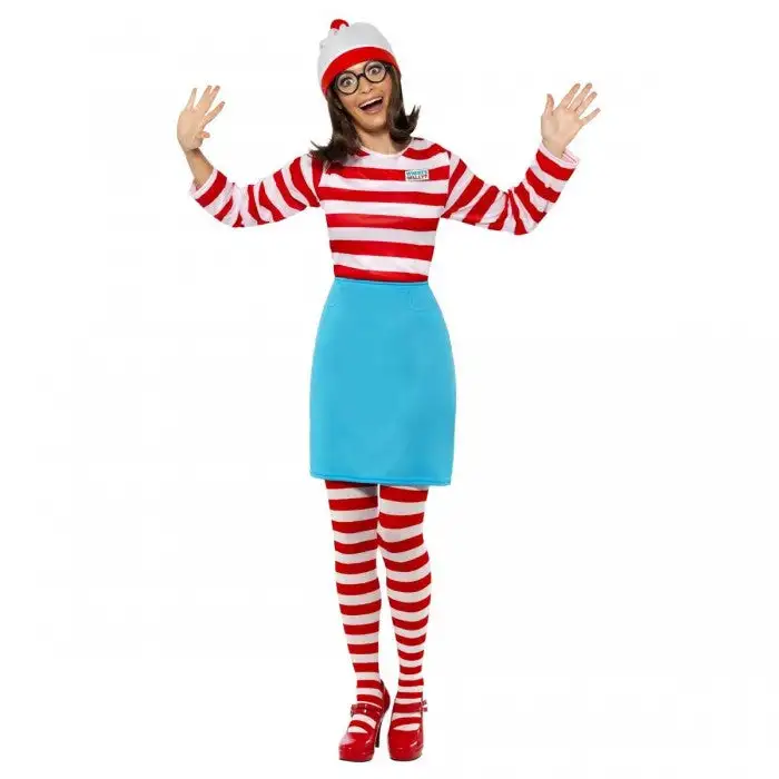 Wheres Wally? Womens/Ladies Wenda Costume Set