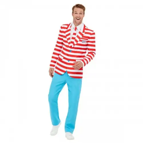Wheres Wally? Mens Costume Suit Set
