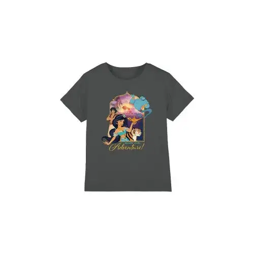Aladdin Childrens/Kids Are Ready For Adventure Jasmine Abu Rajah Genie T-Shirt