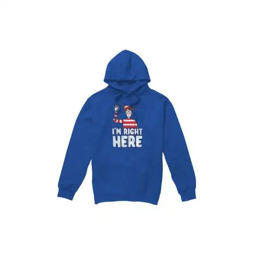 Wheres Wally? Mens I´m Right Here Hoodie