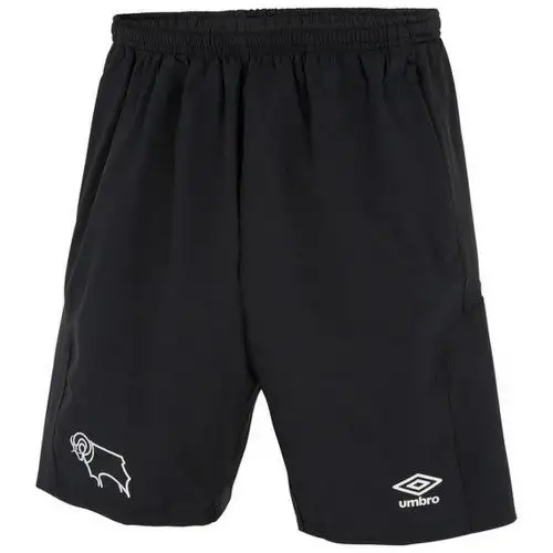 Derby County FC Childrens/Kids 22/23 Woven Umbro Shorts